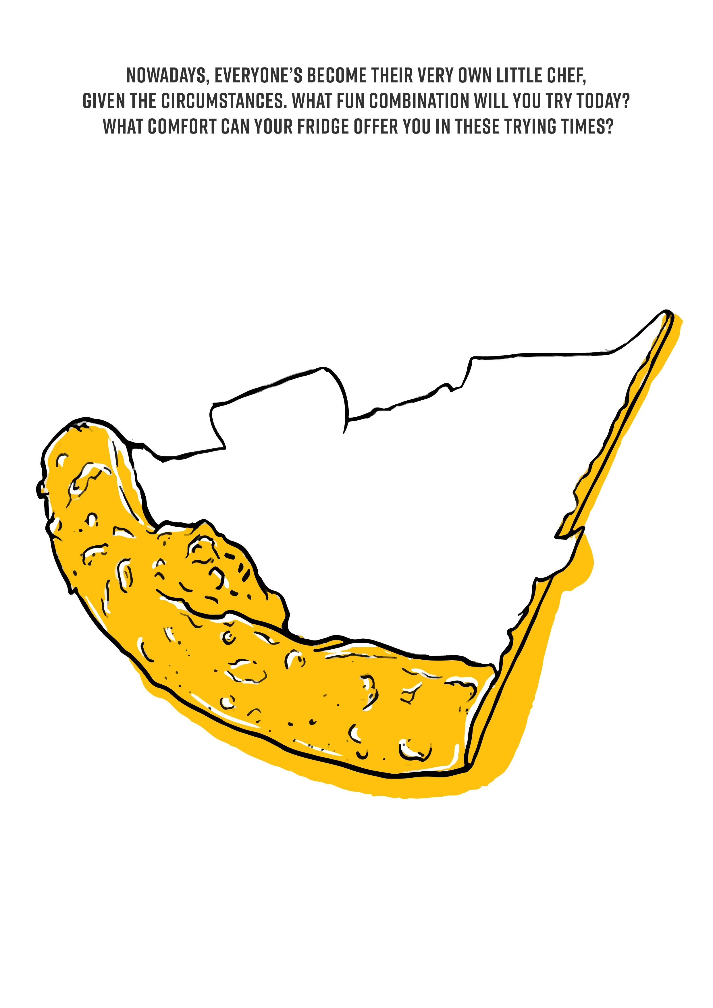 Pizza slice illustration 