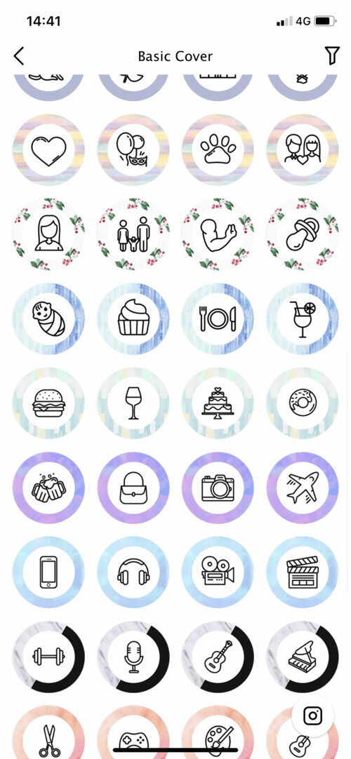 Storyart app icons