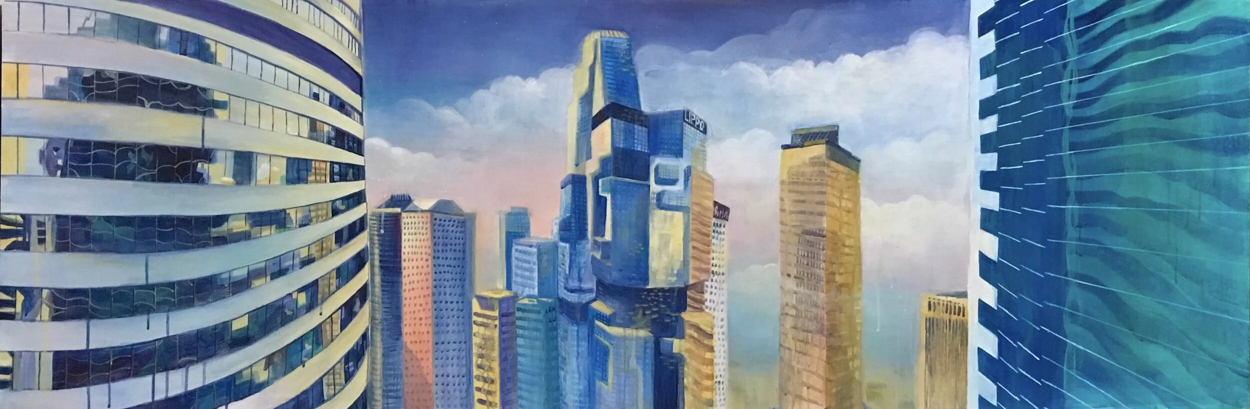 Beyond the Dimensions 2018 Acrylic on Canvas 180x60 cm Private Collection, Hong Kong