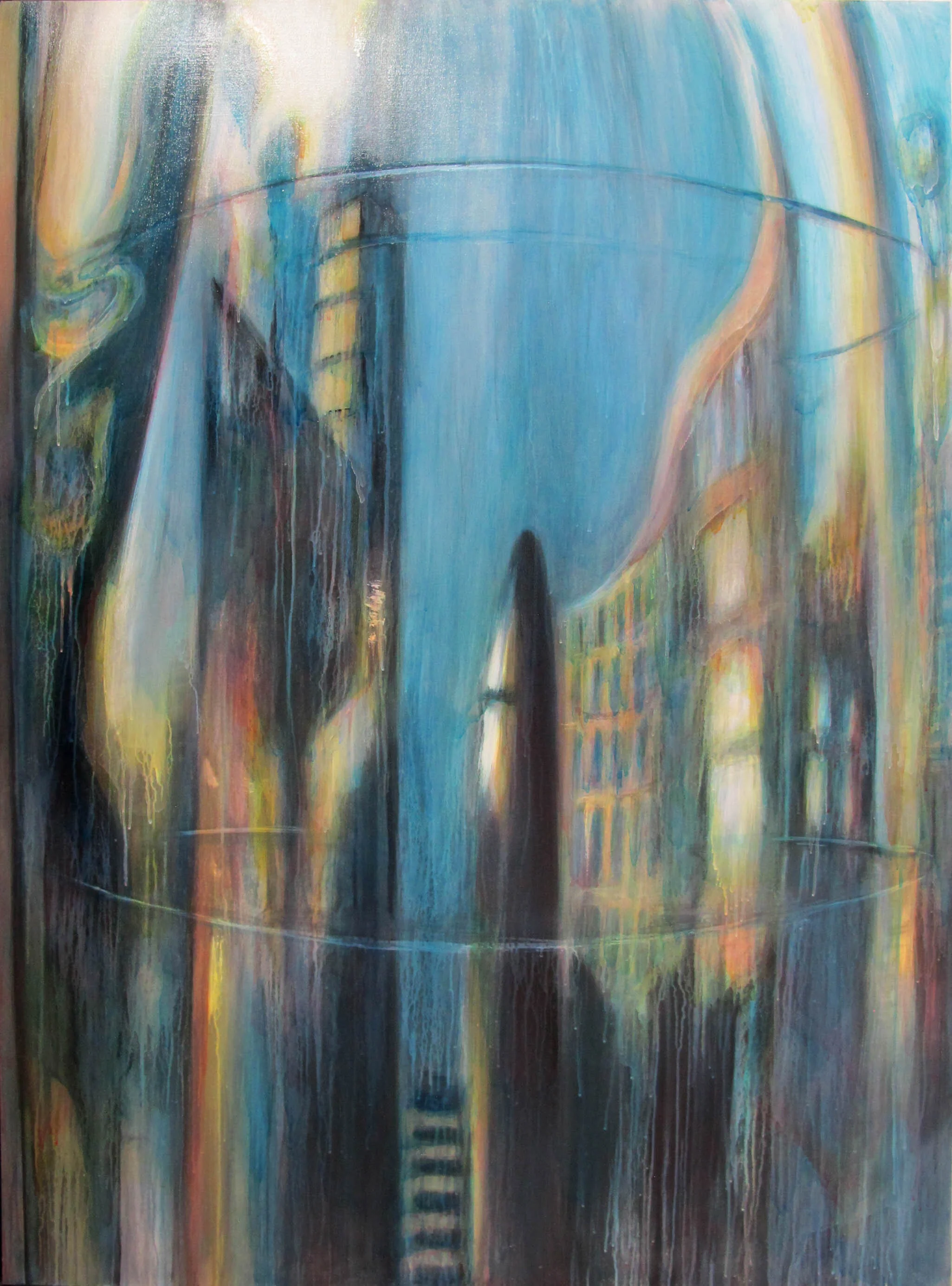 Ethereal Reflections I 2015 Acrylic and oil on canvas 125 x 180 cm
