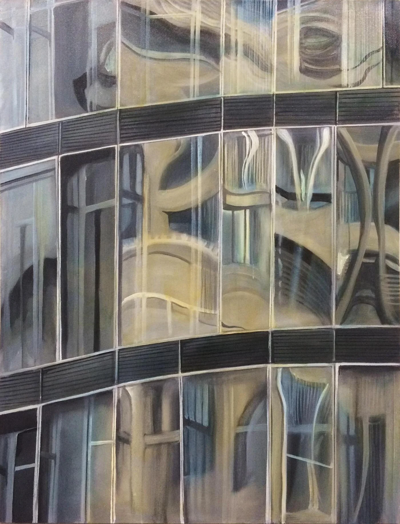 Urban Mirage 2014 Acrylic and oil on canvas 100 x 75 cm