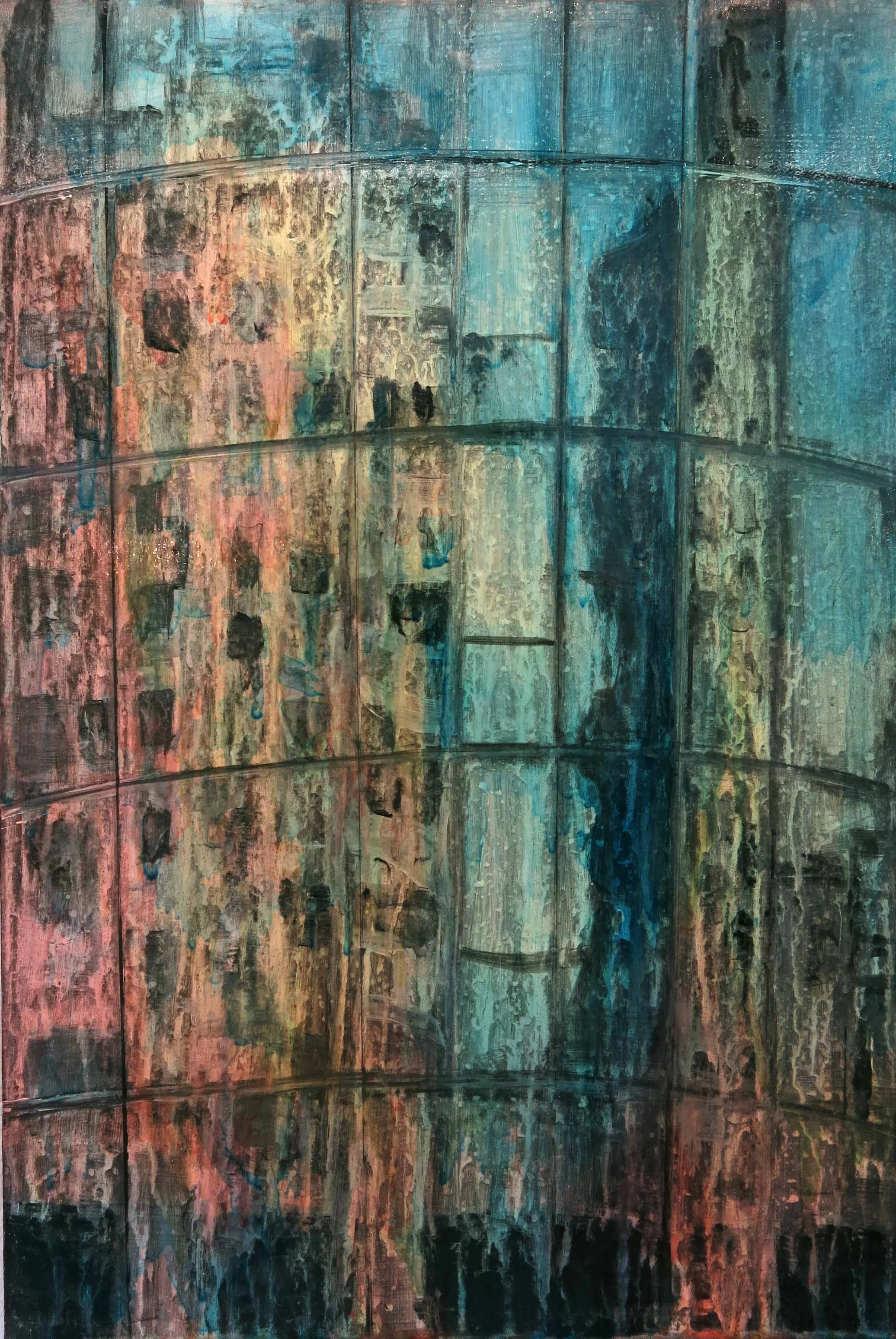 On the Way 2015 Acrylic and oil on canvas 45 x 31 cm Private collection, UK.