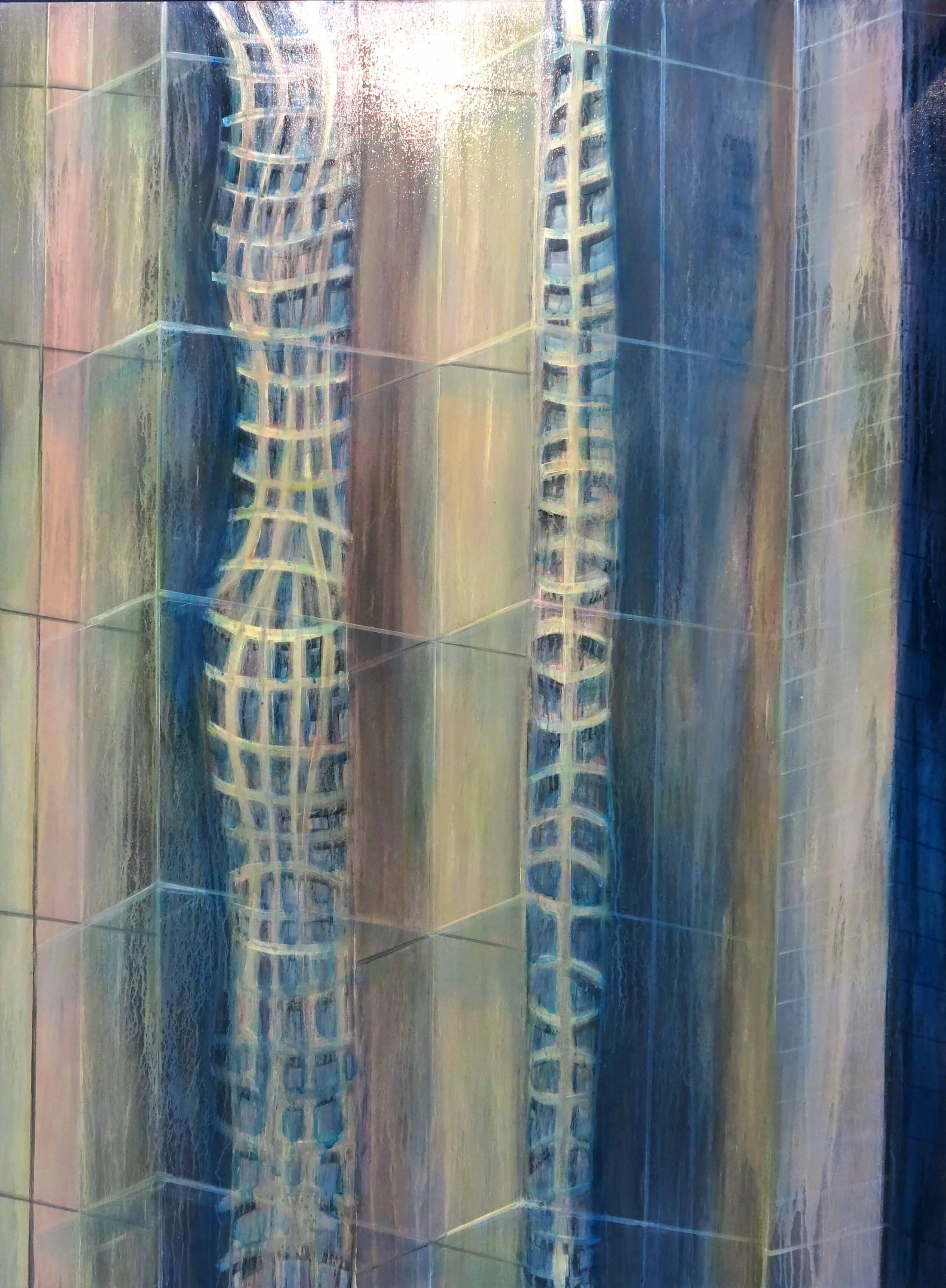 Ethereal Reflections Ii 2015 Acrylic and oil on canvas 125 x 180 cm