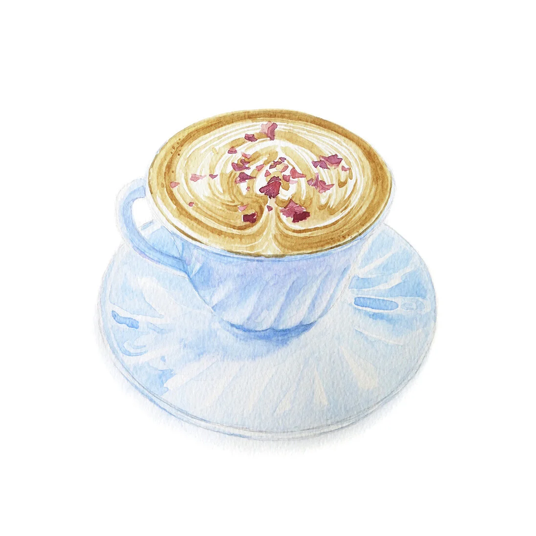 Rose Latte 2018 Watercolour on Paper 25x25 cm
