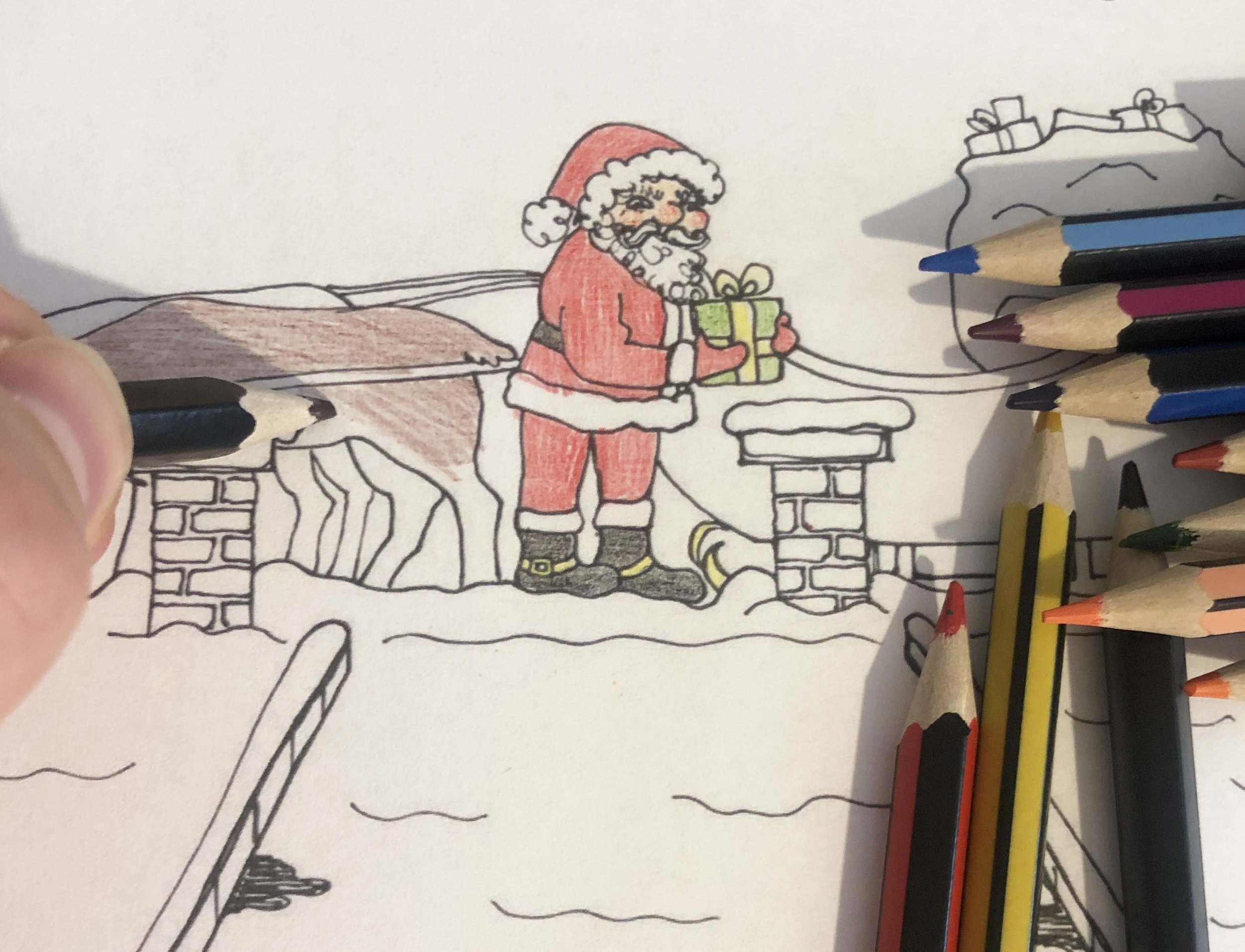 Christmas paper craft activity pack designed and illustrated by Devon artist Helen Leslie Illustrator