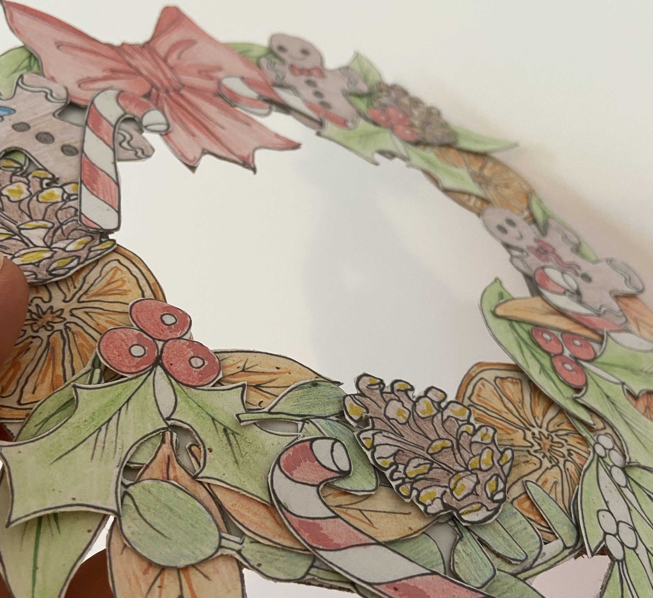 Christmas paper craft activity pack designed and illustrated by Devon artist Helen Leslie Illustrator