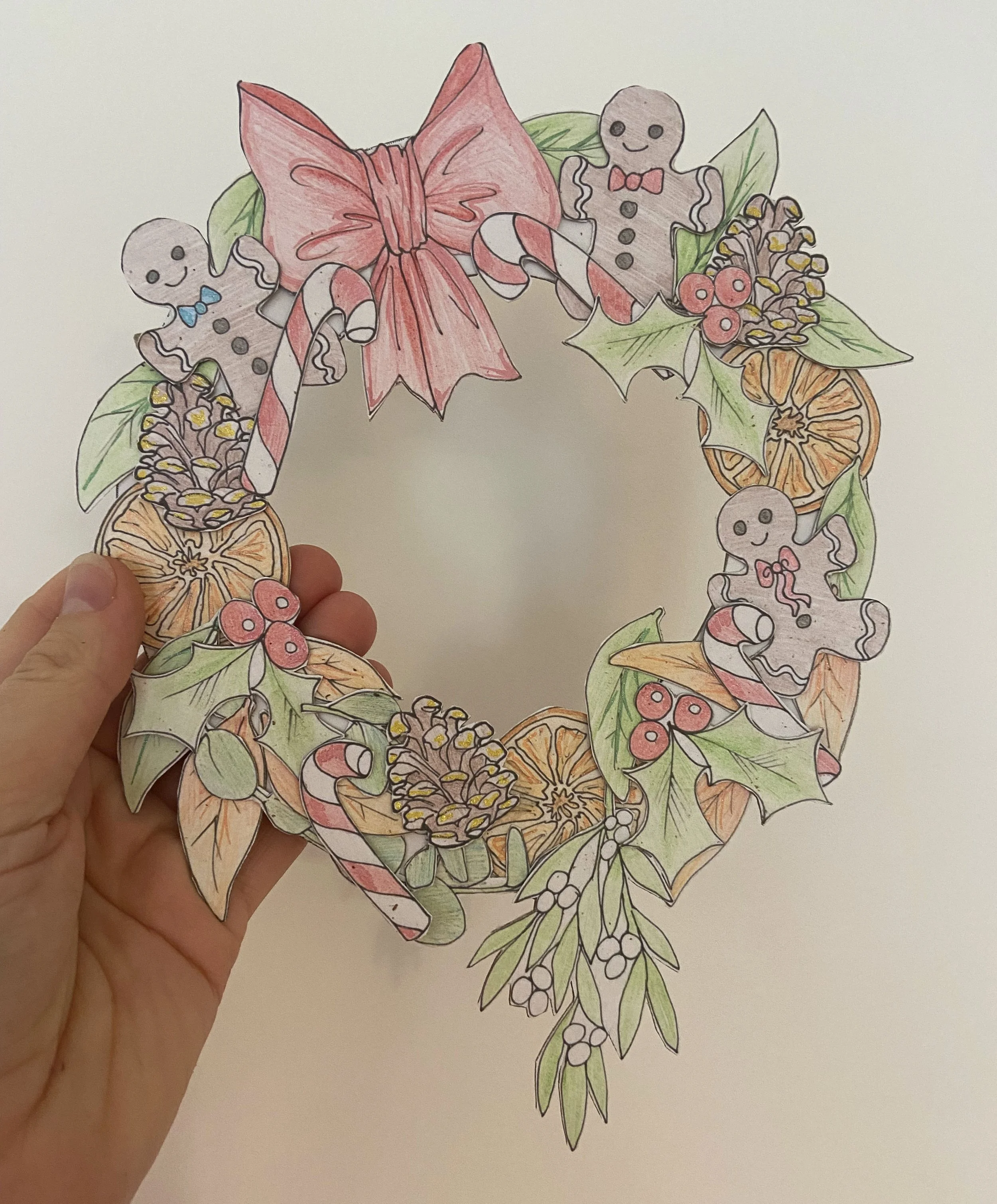 Christmas paper craft activity pack designed and illustrated by Devon artist Helen Leslie Illustrator