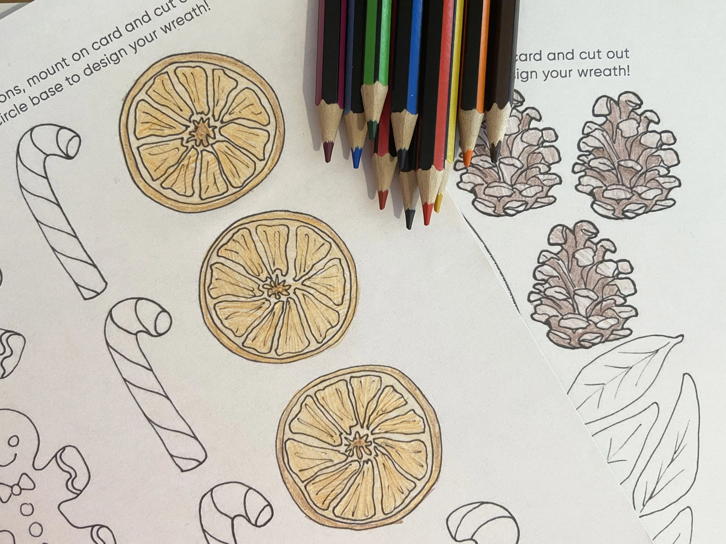 Christmas paper craft activity pack designed and illustrated by Devon artist Helen Leslie Illustrator