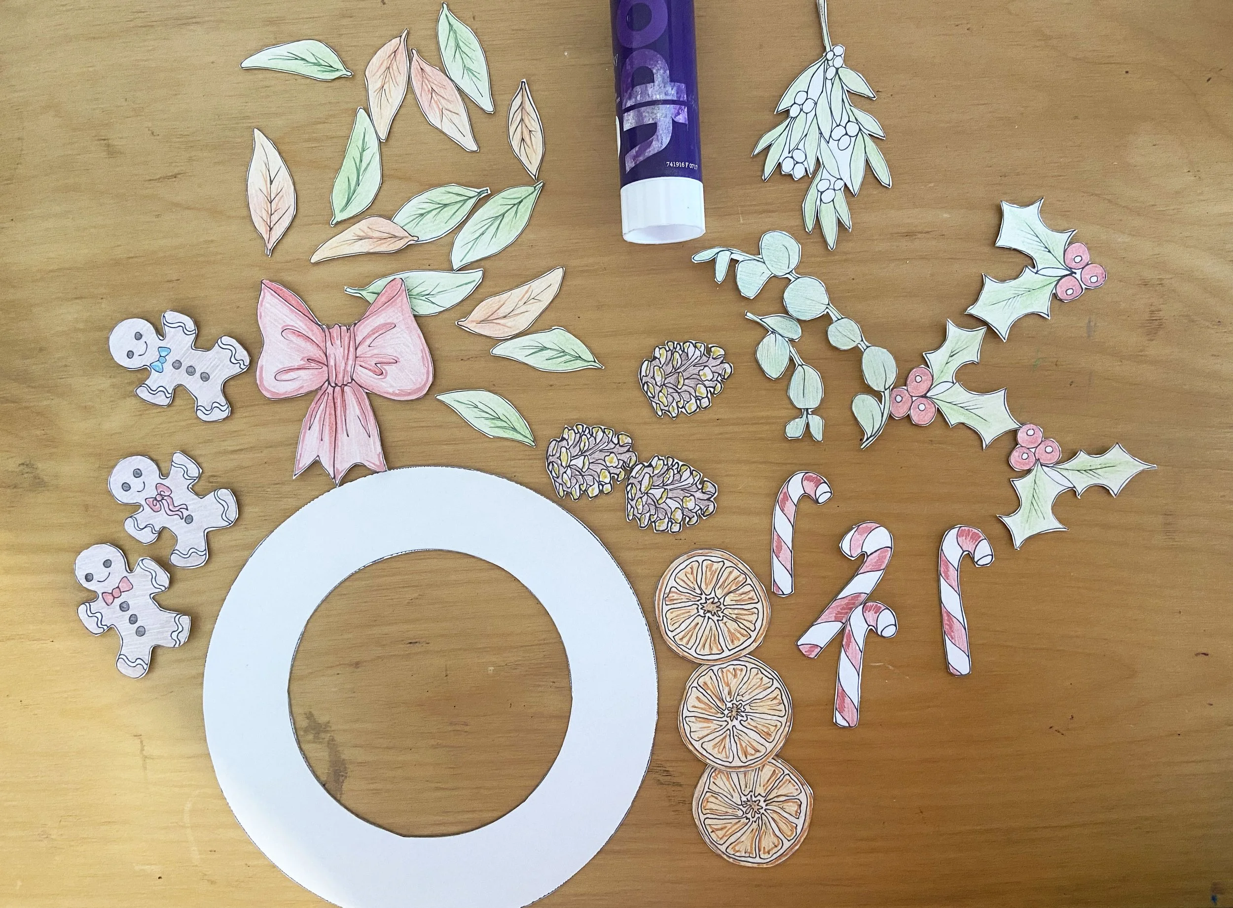 Christmas paper craft activity pack designed and illustrated by Devon artist Helen Leslie Illustrator