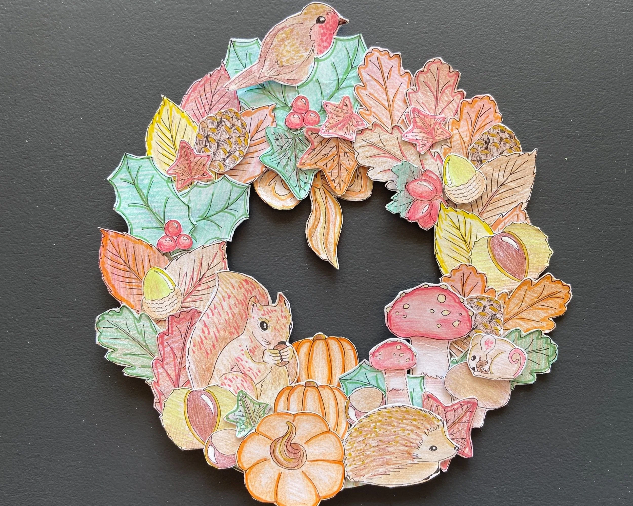 Awesome Autumn Activity Pack designed by Helen Leslie Illustrator full of crafts and colouring activities for children