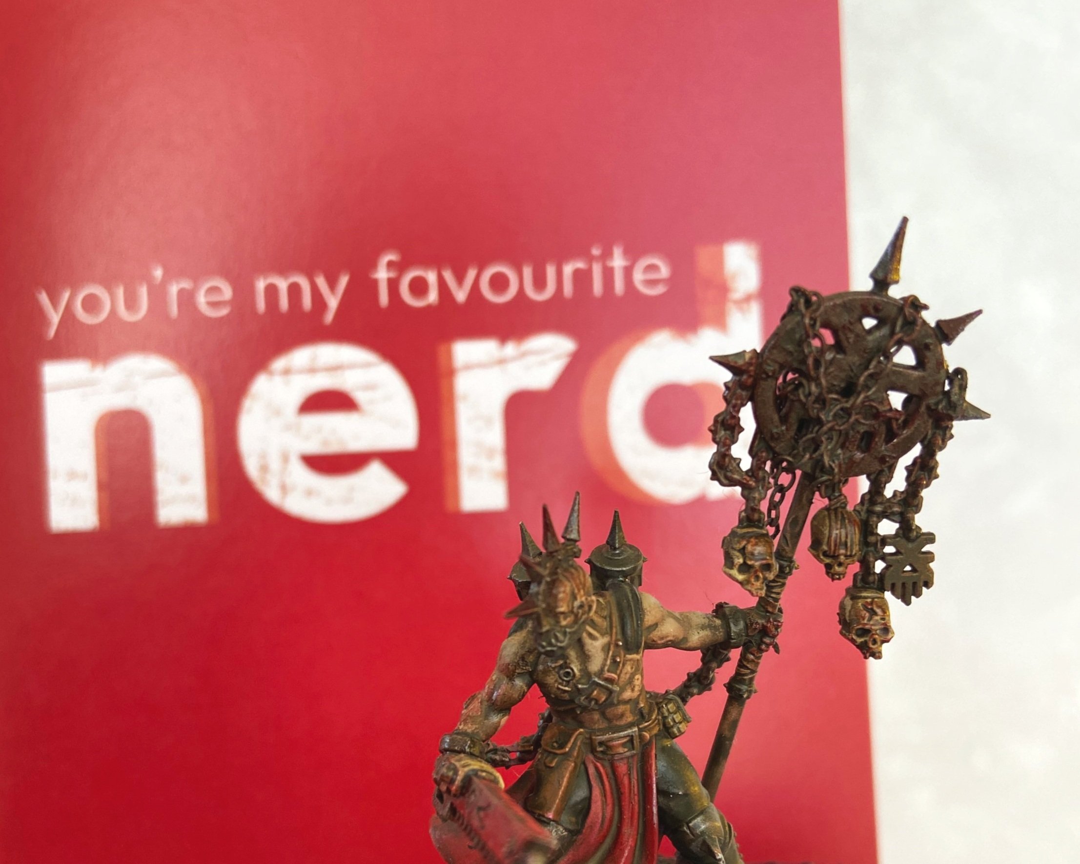 You're my favourite nerd - slightly alternative Valentine's Day card for Warhammer lovers, trainspotters, D&D players and more