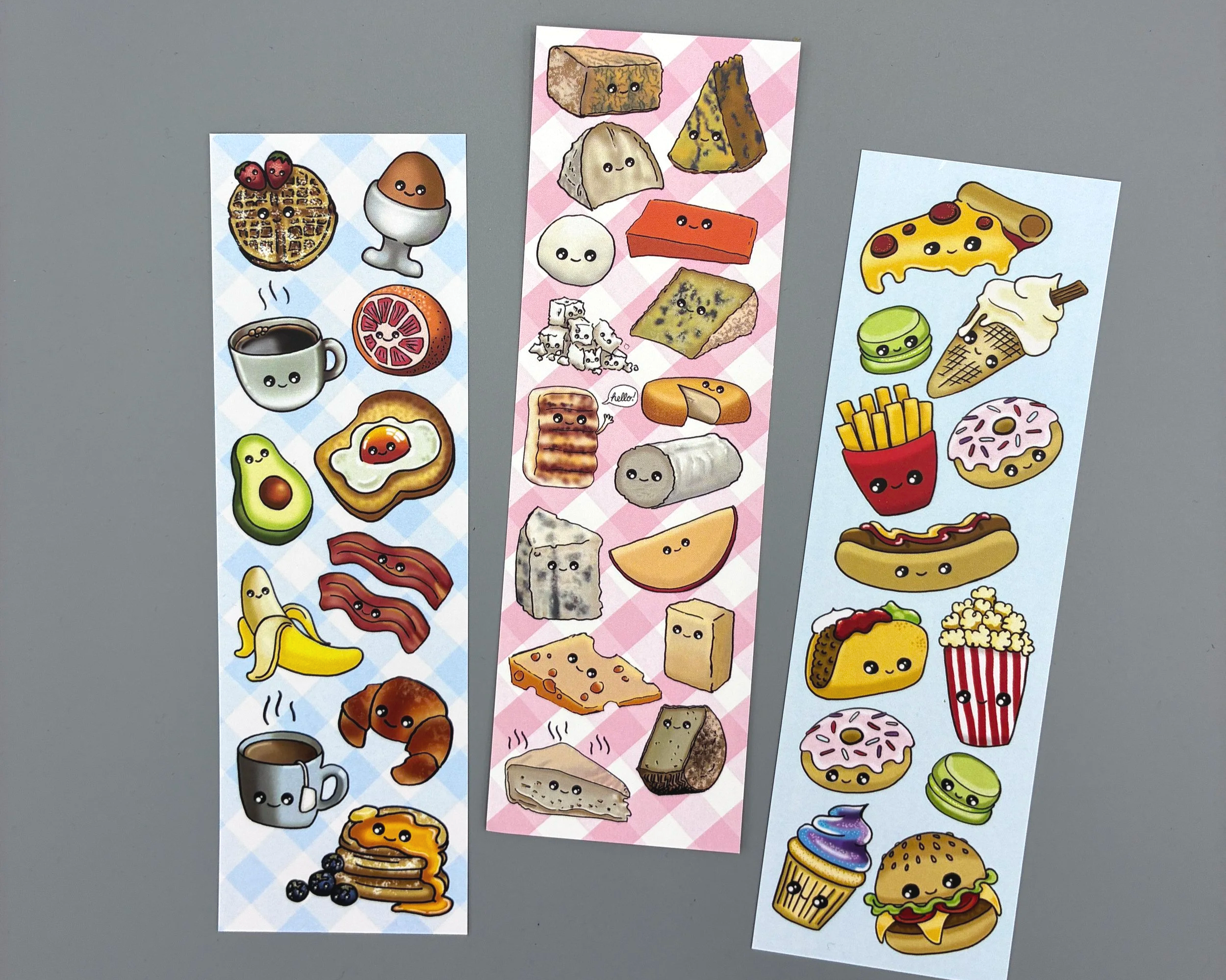 Cute food bookmarks hand illustrated by Devon artist Helen Leslie Illustrator (Copy)