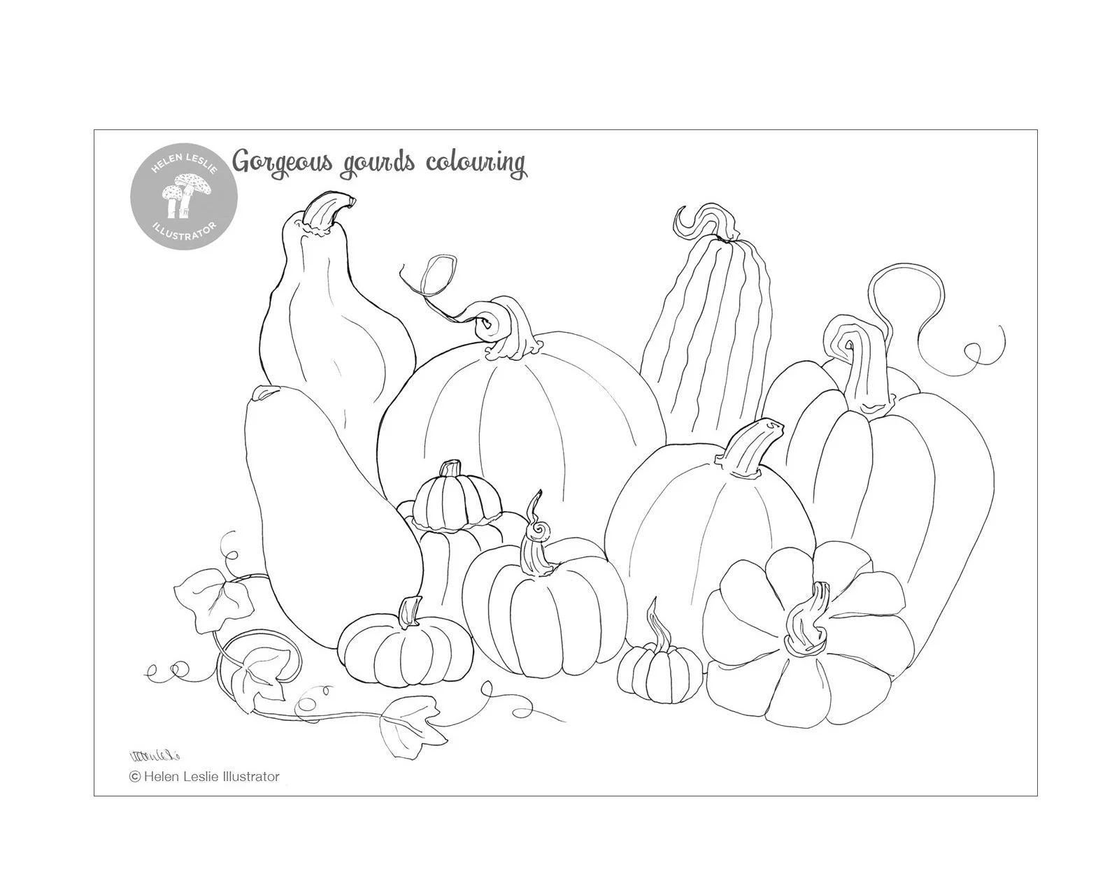 Awesome Autumn Activity Pack designed by Helen Leslie Illustrator full of crafts and colouring activities for children
