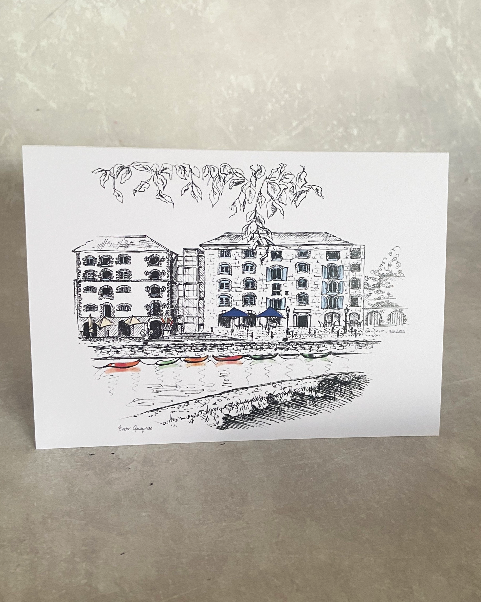 Exeter Quayside greetings card