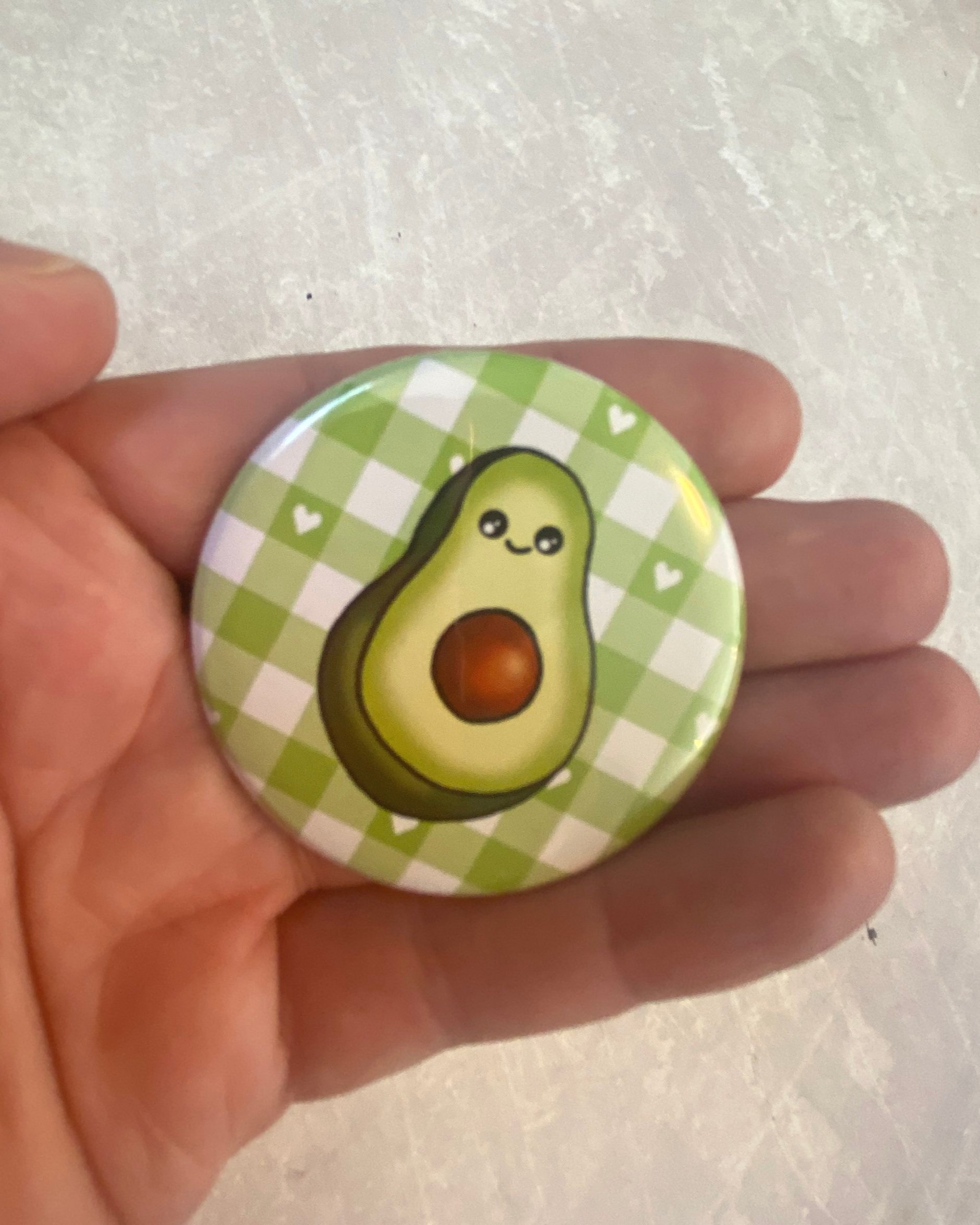 Ava Avocado 50mm badge