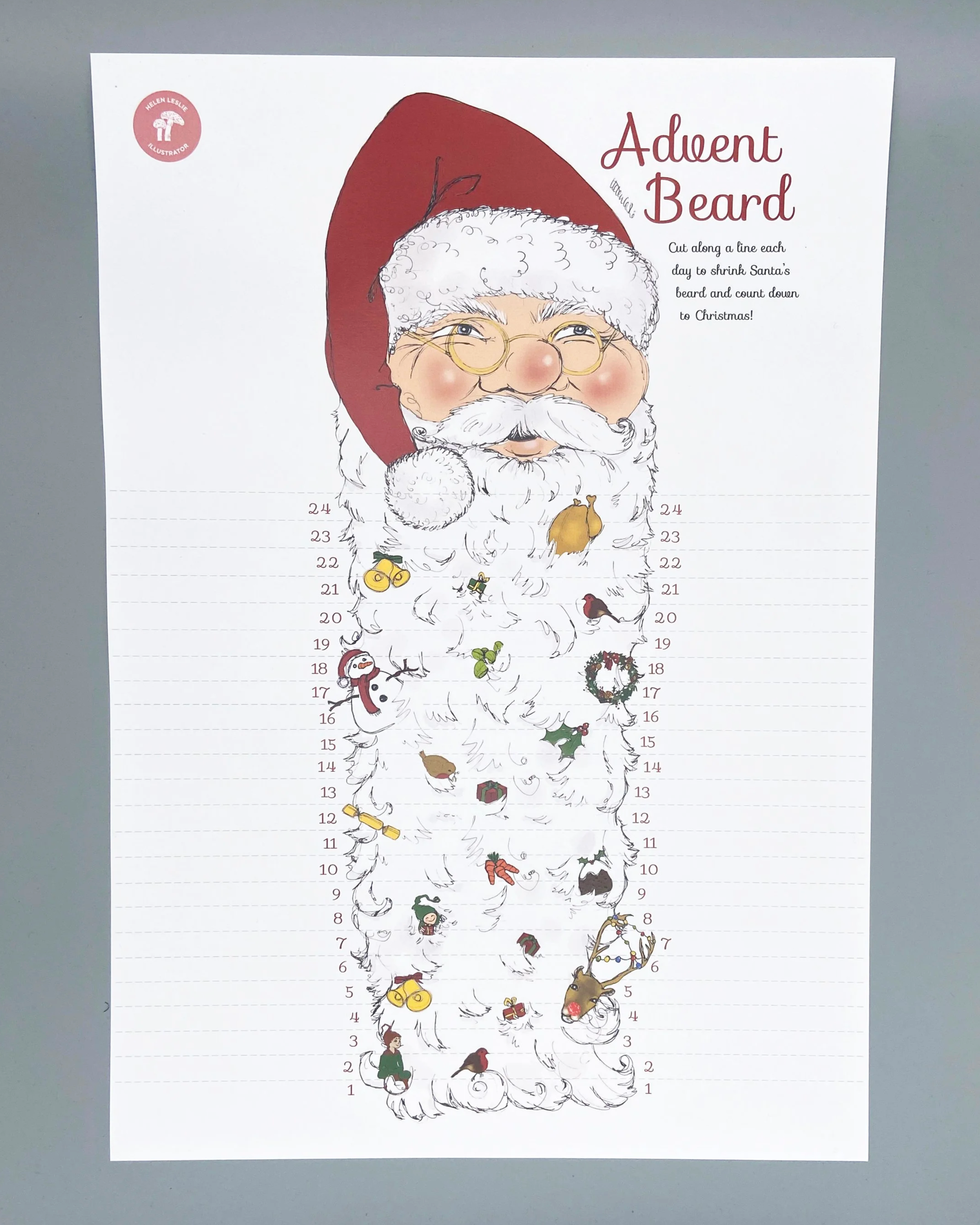 Father Christmas Advent Beard Calendar