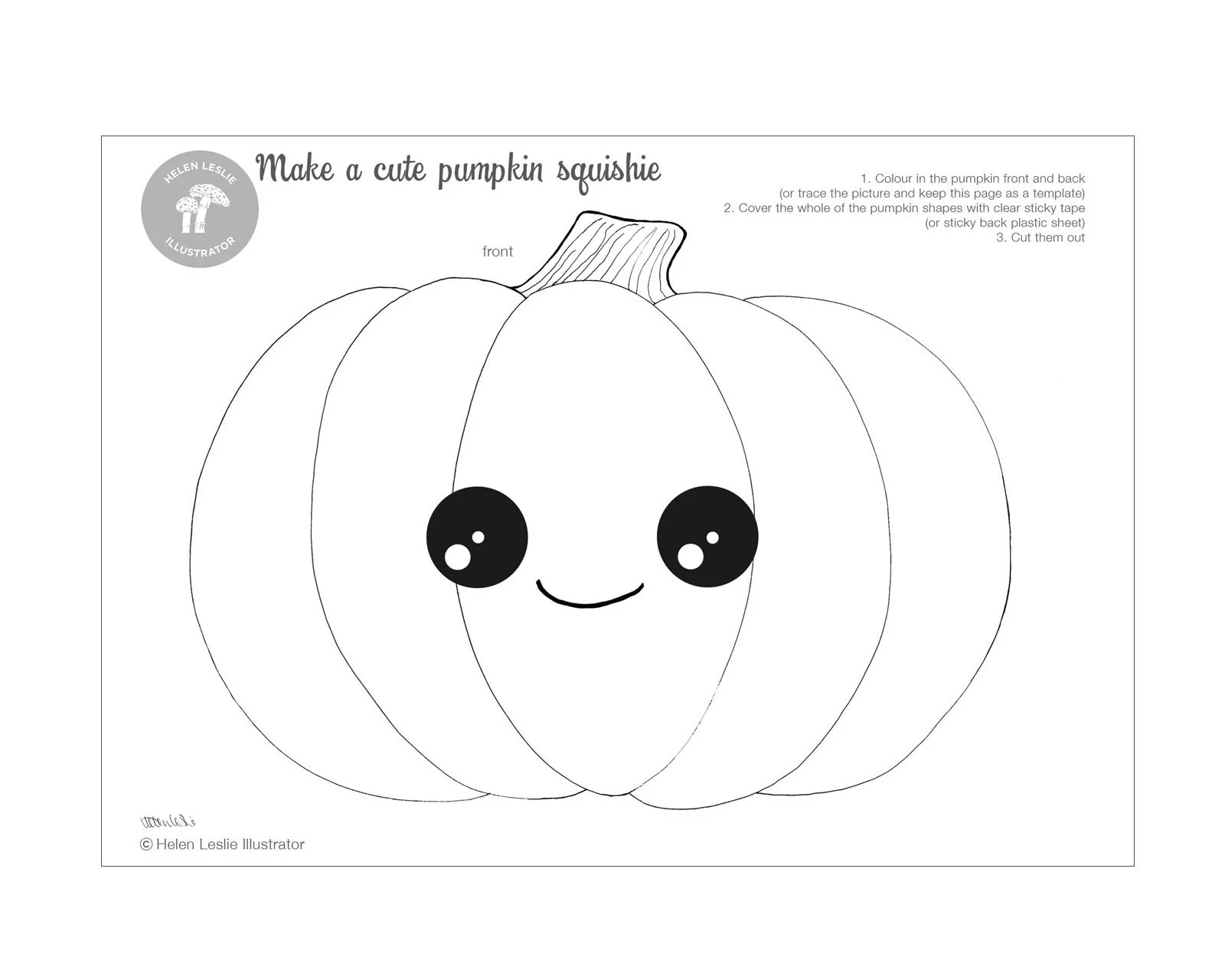 Awesome Autumn Activity Pack designed by Helen Leslie Illustrator full of crafts and colouring activities for children