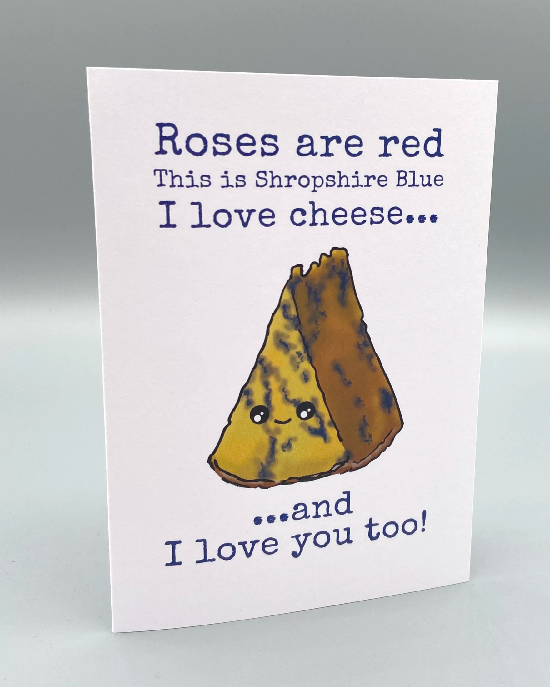 NEW I love cheese... and you Valentine's Day greetings card