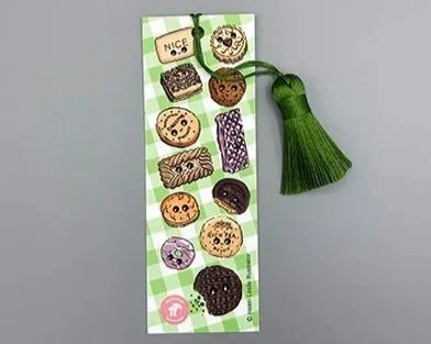 Cute food bookmarks hand illustrated by Devon artist Helen Leslie Illustrator