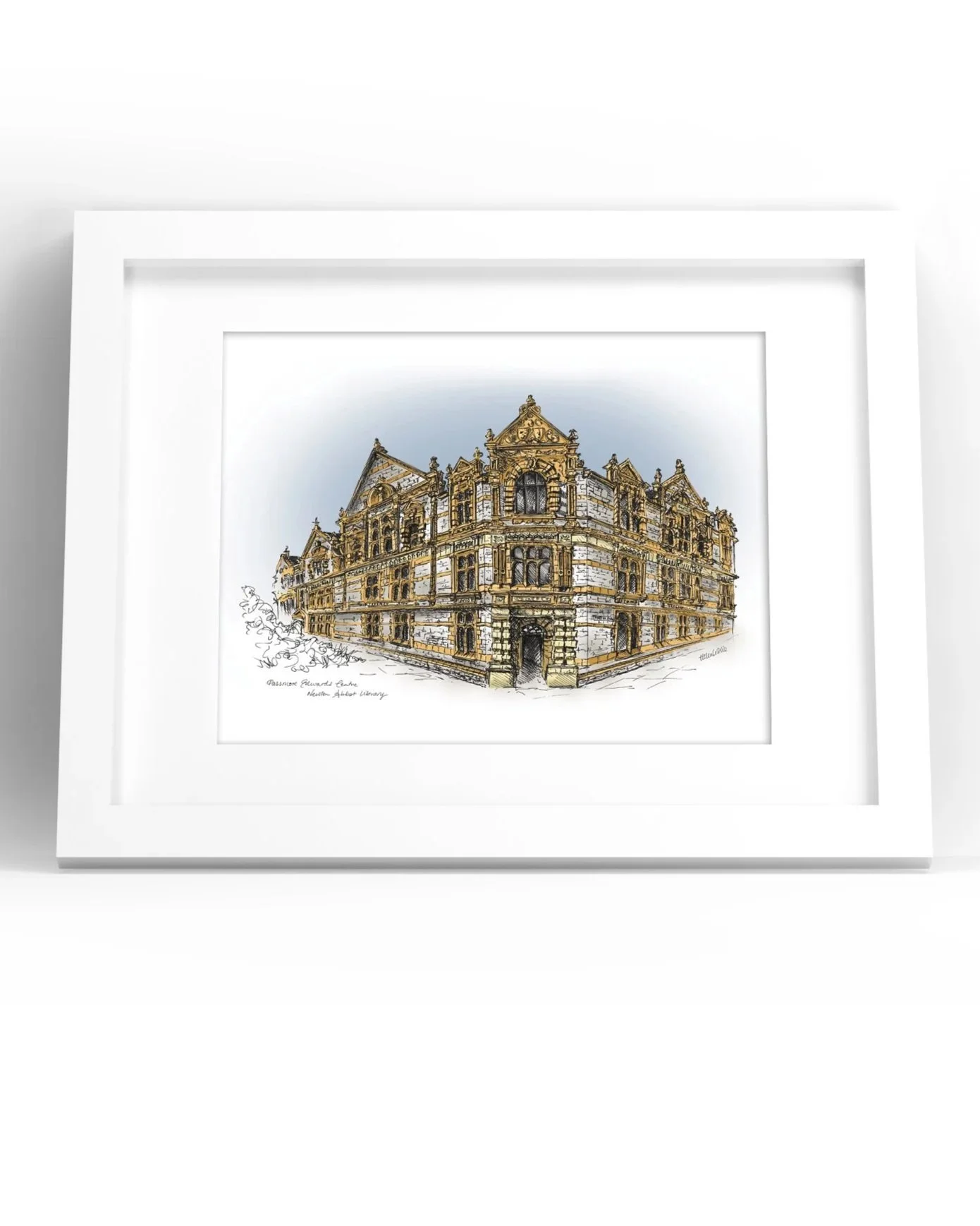 Newton Abbot Library greetings card
