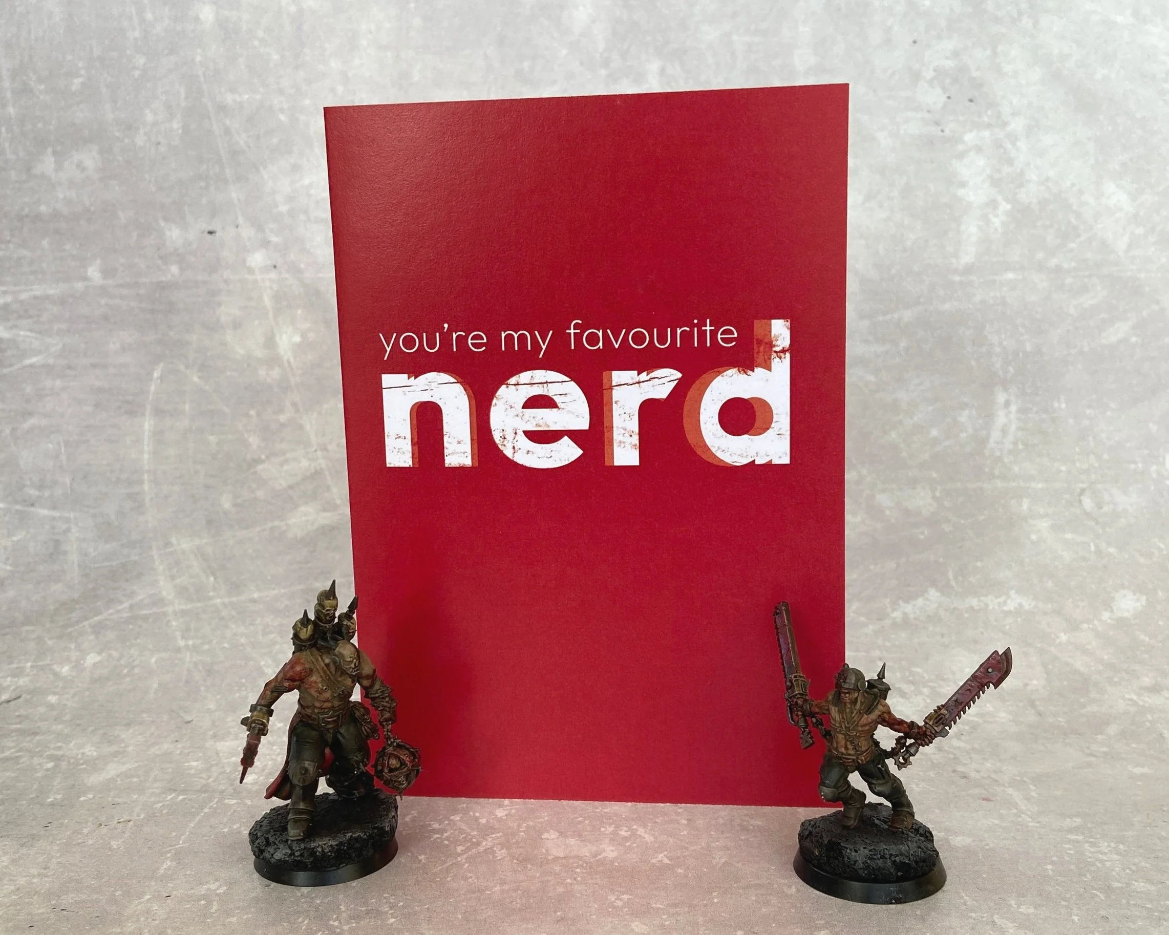You're my favourite nerd - slightly alternative Valentine's Day card