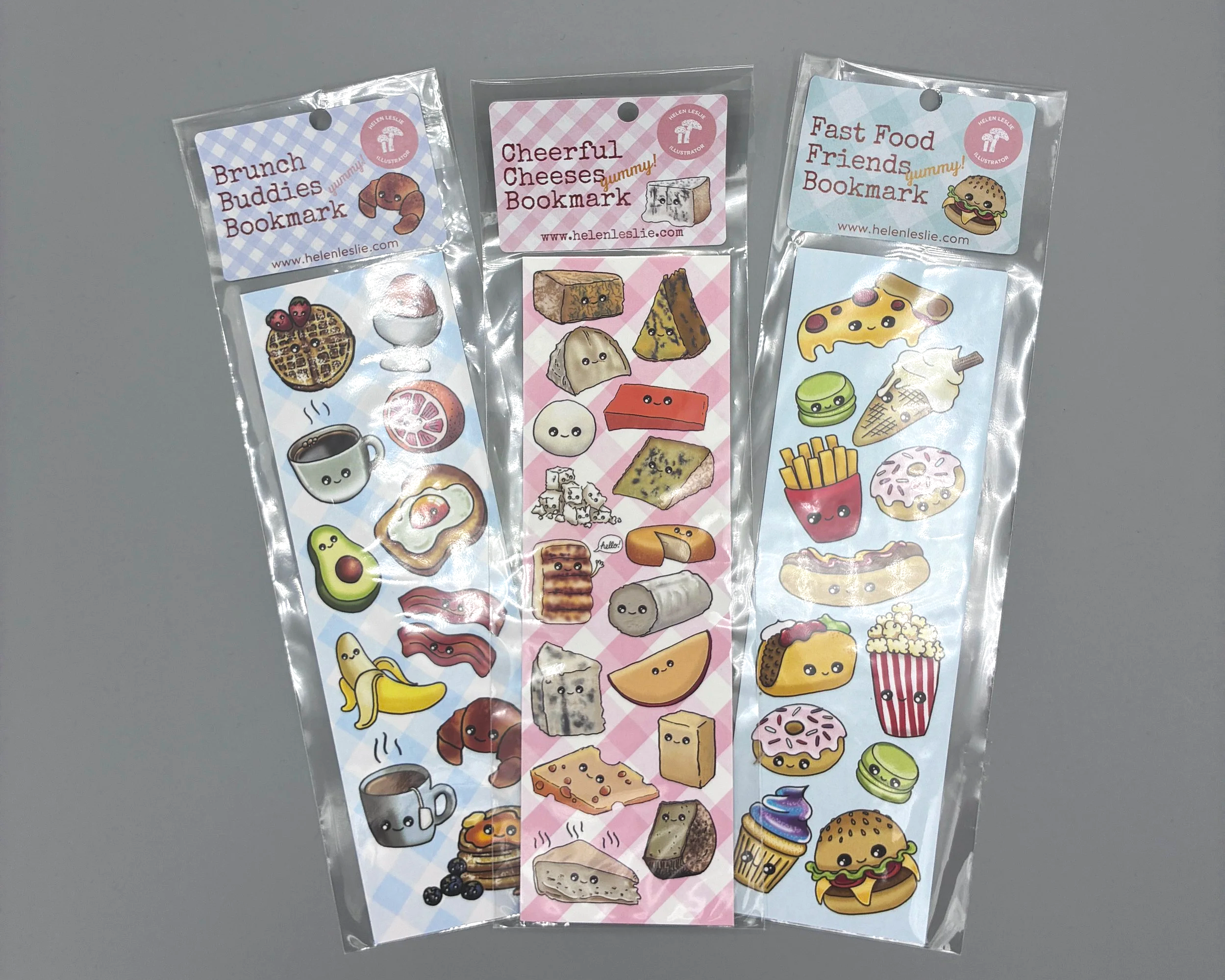 Cute food bookmarks hand illustrated by Devon artist Helen Leslie Illustrator (Copy)
