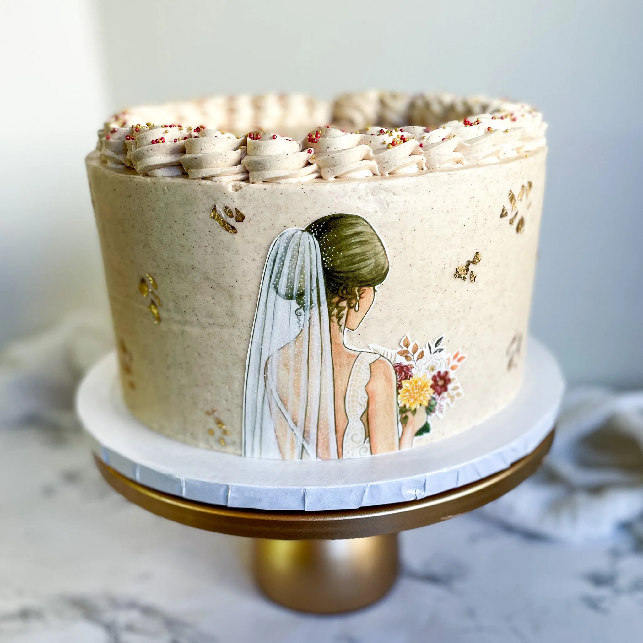 💍✨ I don&rsquo;t do weddings, but I do love a good bridal shower! There&rsquo;s just something so special about celebrating love before the big day.

This cake design didn&rsquo;t originally come with fall flowers...but that&rsquo;s where the creati