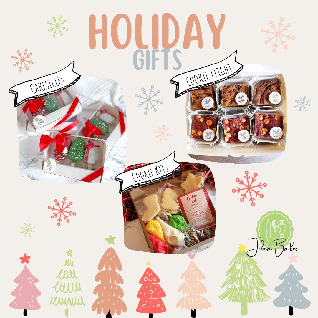 Need gifts that feel thoughtful but don&rsquo;t add stress? I&rsquo;ve got you.

🎁 Cakesicles for teachers
🍪 Cookie flights for hosts
🎨 Decorating kits for kids and cozy nights in

Everything is made fresh, beautifully packaged, and ready to gift 