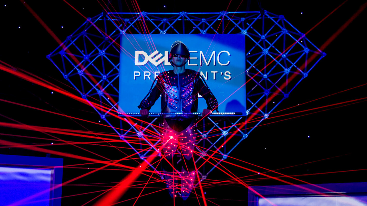 Futuristic Laser Man, DELL Product Launch, Cancun, Mexico