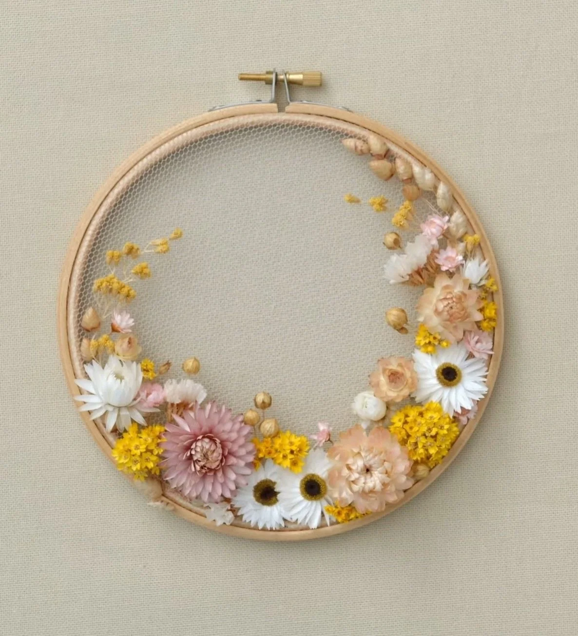 Atelier Fleurs séchées sur tulle Mercredi 14 janvier 13h45-16h15