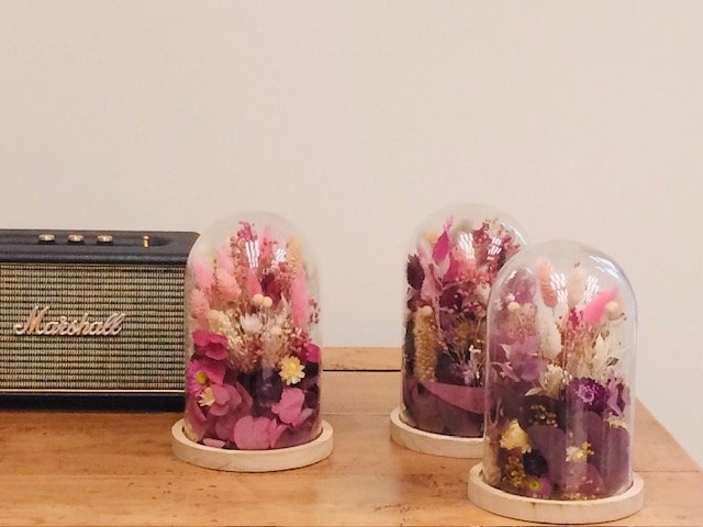 Atelier Cloche de fleurs séchées