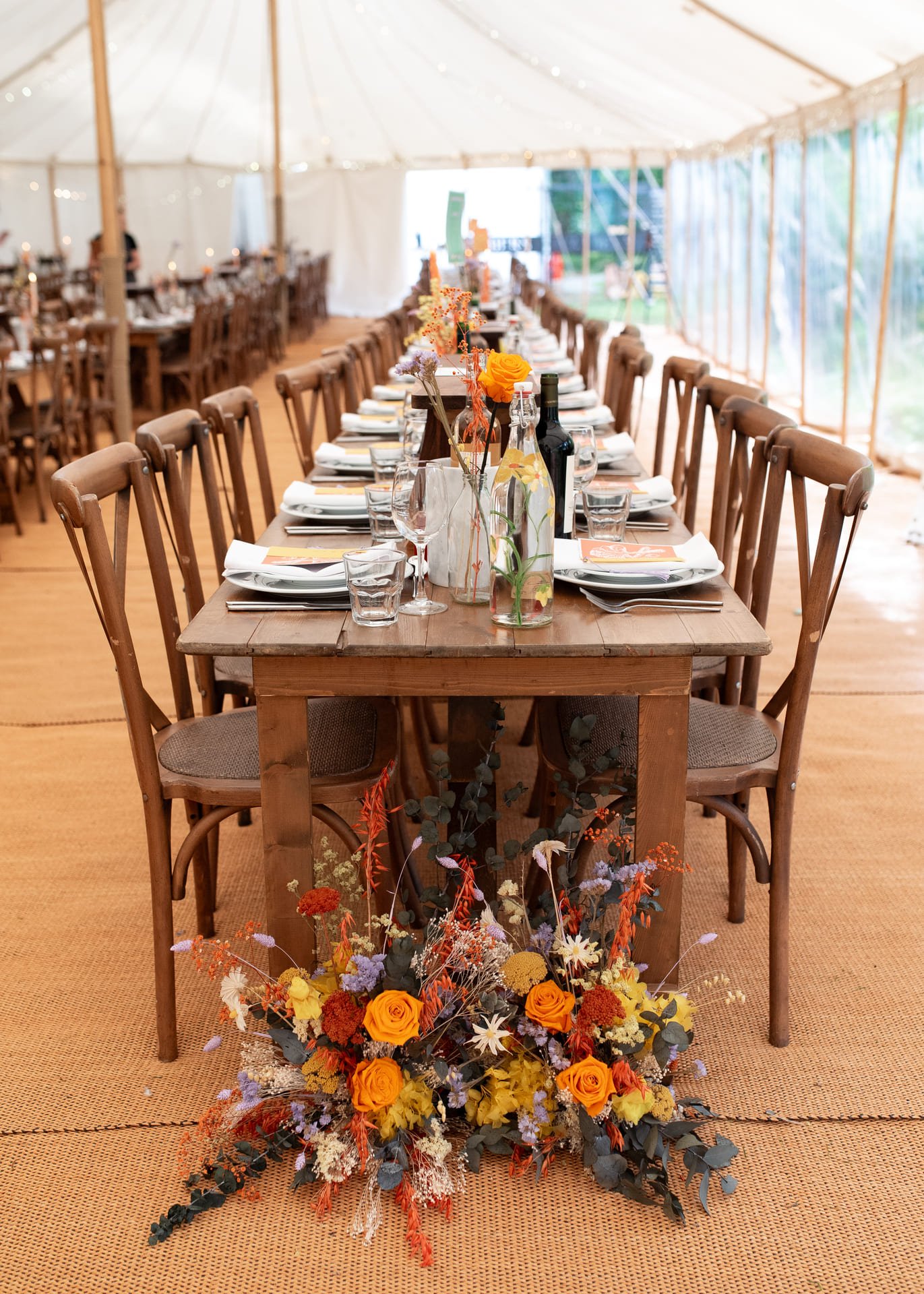 Dried Flower Wedding Tables