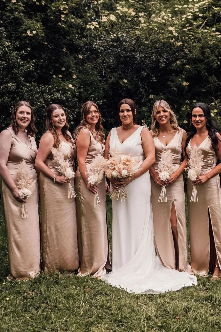 natural pampas grass wedding flowers