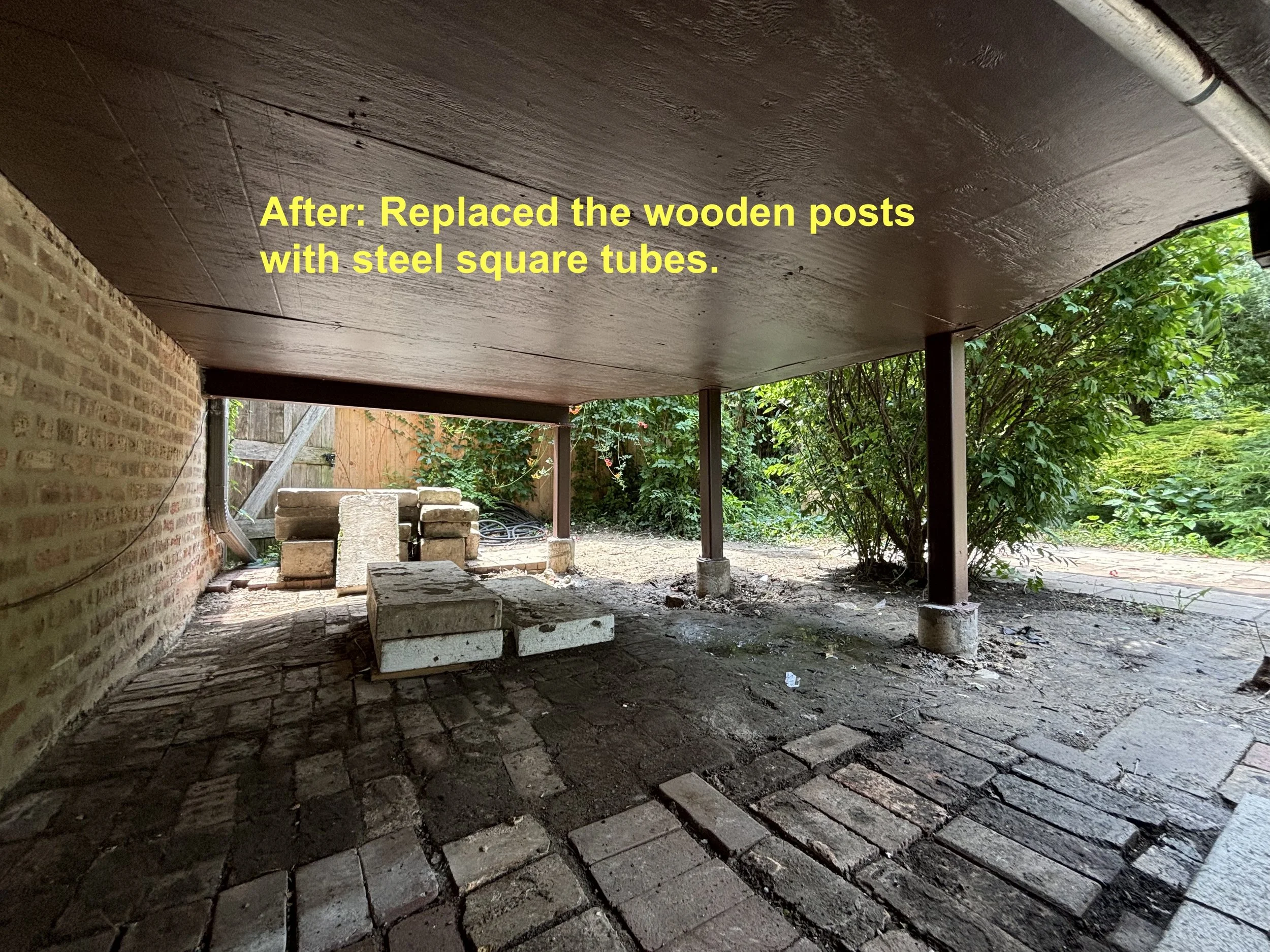 Stabilization of an Existing overhang Home Office Space