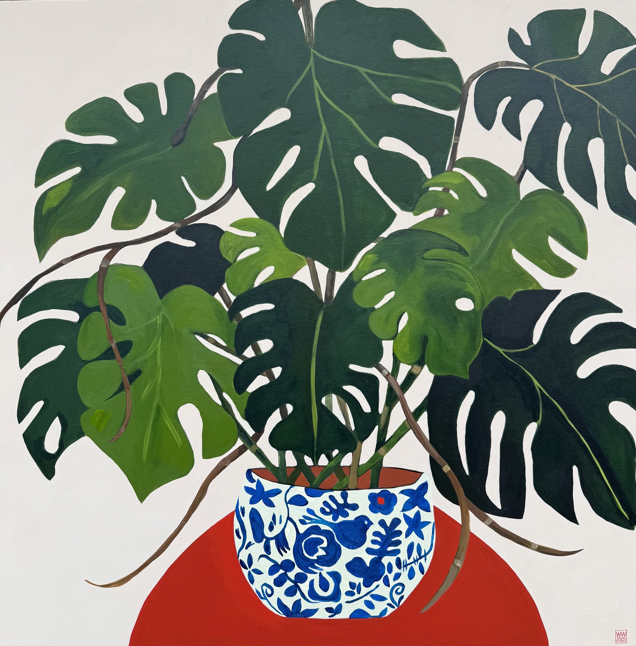 Monstera on Orange ll