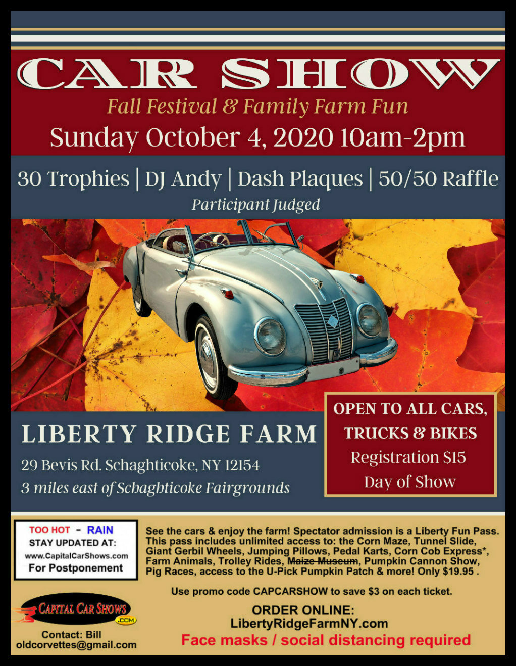 Car Show — Liberty Ridge Farm Family Things to Do Albany, NY