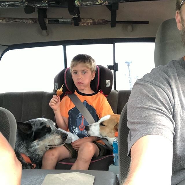 Corn dogs. Rainbows. Mushrooms in the airbox and hail. Add in a little lady and a little kid, some Monopoly and Uno Attack a bike and a hike. Not much more than a great cabin weekend.