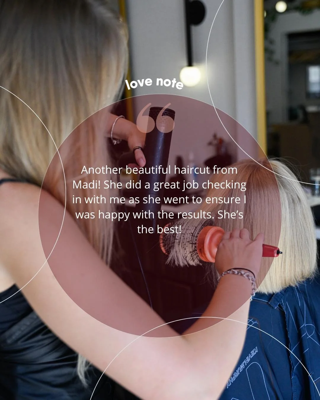 We always want you to leave happy. That is why our stylists take so much pride in a thorough consultation and ensuring you are satisfied with your results. 

Shoutout to Madi (@_madi.beauty_)!