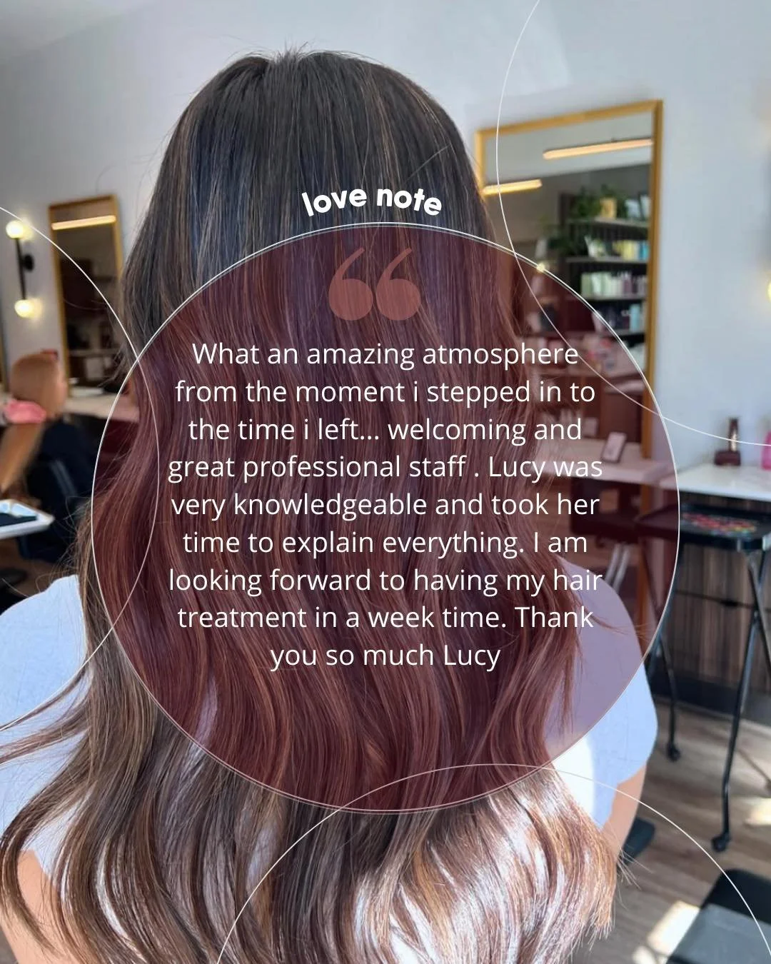 Providing you with the knowledge to feel confident in your new style is one of the RedBloom pillars! 

Our consultations provide you with the information you need to love your hair when you walk out of the salon AND when you are doing your hair at ho