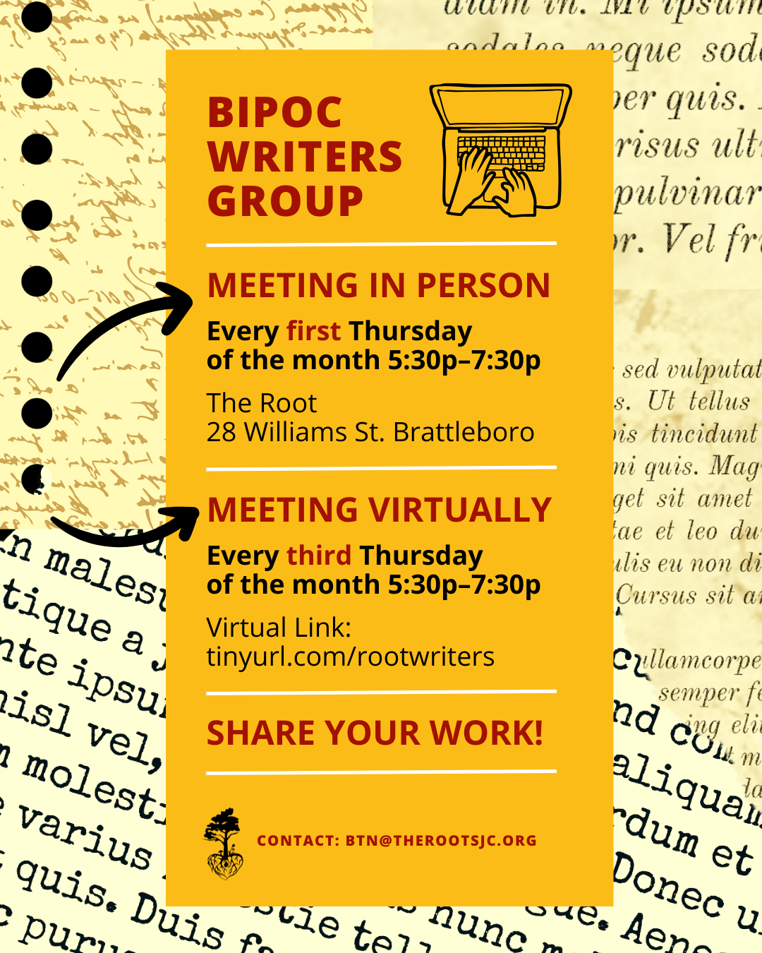 BIPOC Writers Group Meeting In Person!
