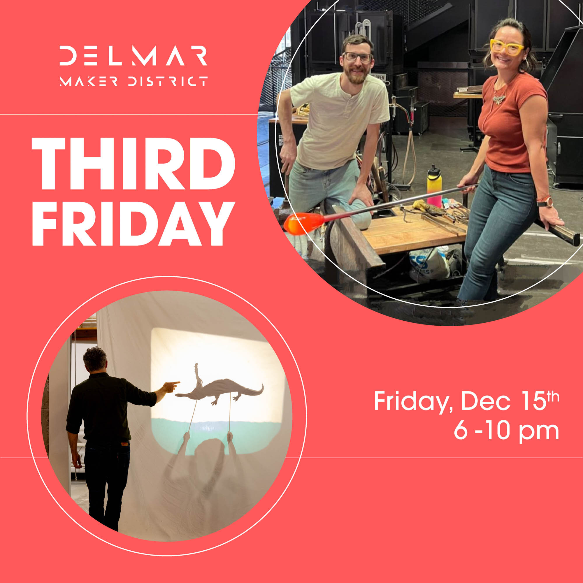 The last Third Friday of the year is this week, and it's set to be an exciting one! 

Join @stlglass in welcoming Netflix's &quot;Blown Away&quot; @m.i.n.h.i and @yeahsharvin. They have an artist talk and glassblowing demostration starting at 7pm. Do