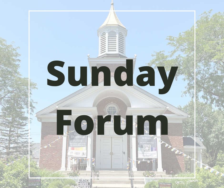 Sunday Forum: The Impact of My Faith on My Work 