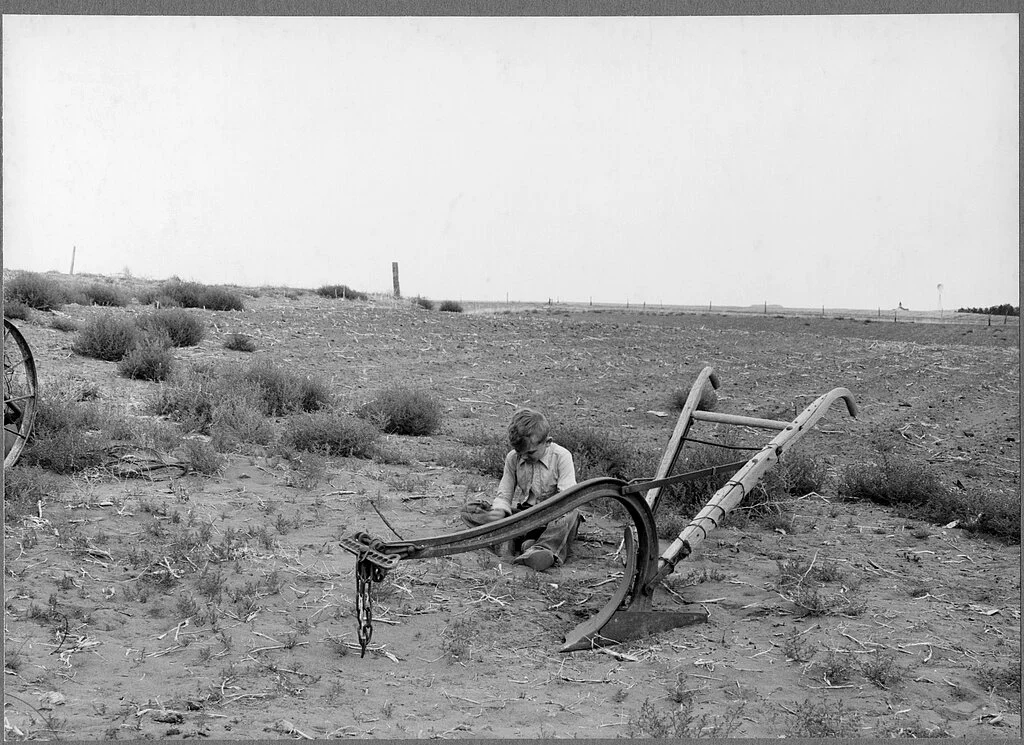 Farm near Dickinson, North Dakota. July, 1936. Credit: Arthur Rothstein. LOC ID: fsa.8b28144