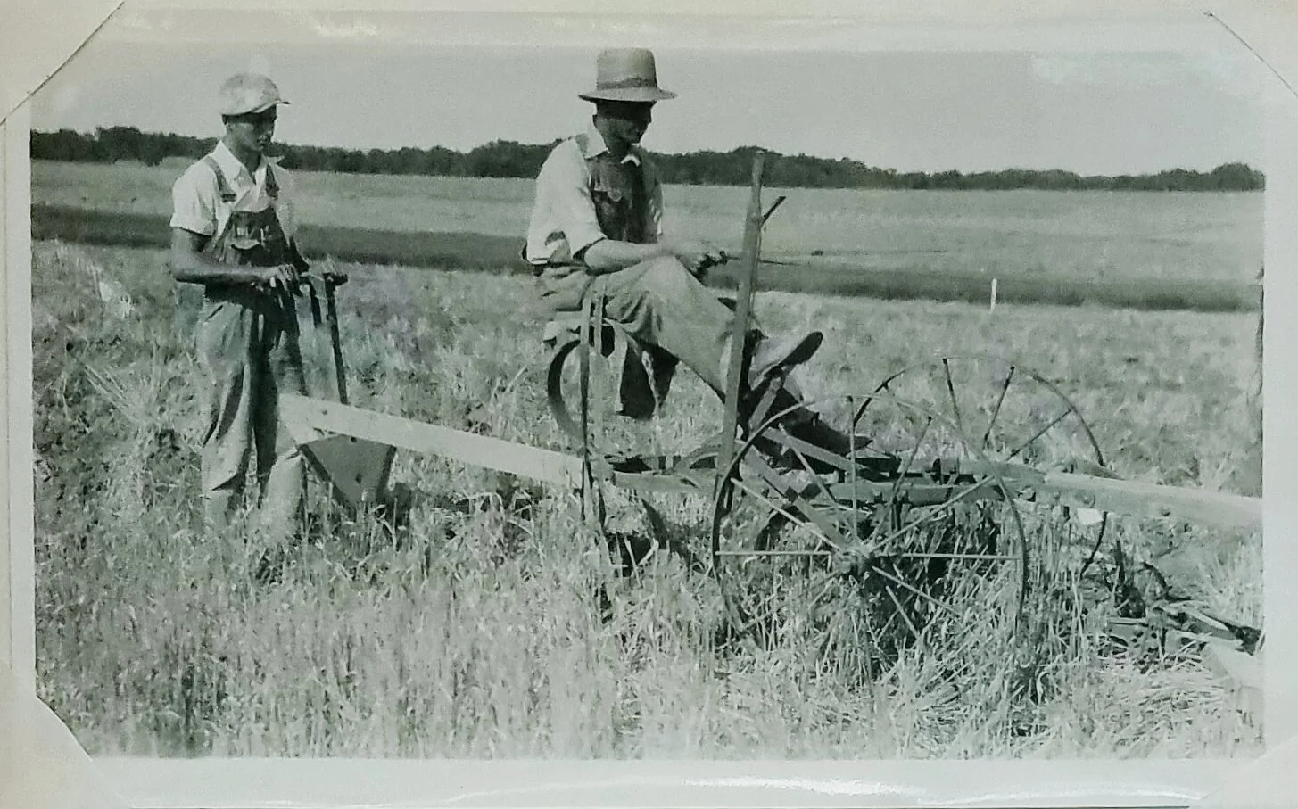 An attachment fastened to a lister by which dams were made in lister furrows. c. 1933. Figure 6 in Annual Report of Bureau of Chemistry and Soils. National Archives, Record Group 114, Entry 109.