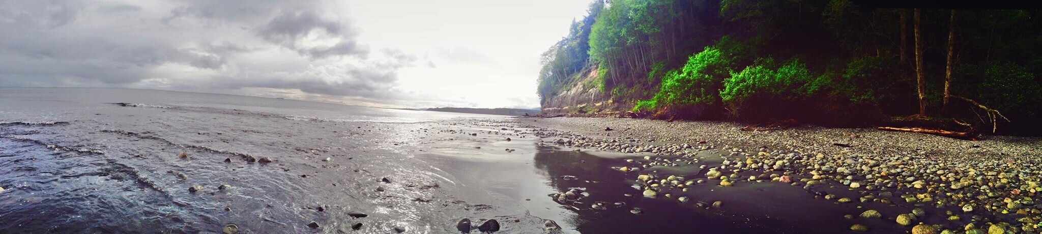 Ebb tide, Elwha Beach, Washington.