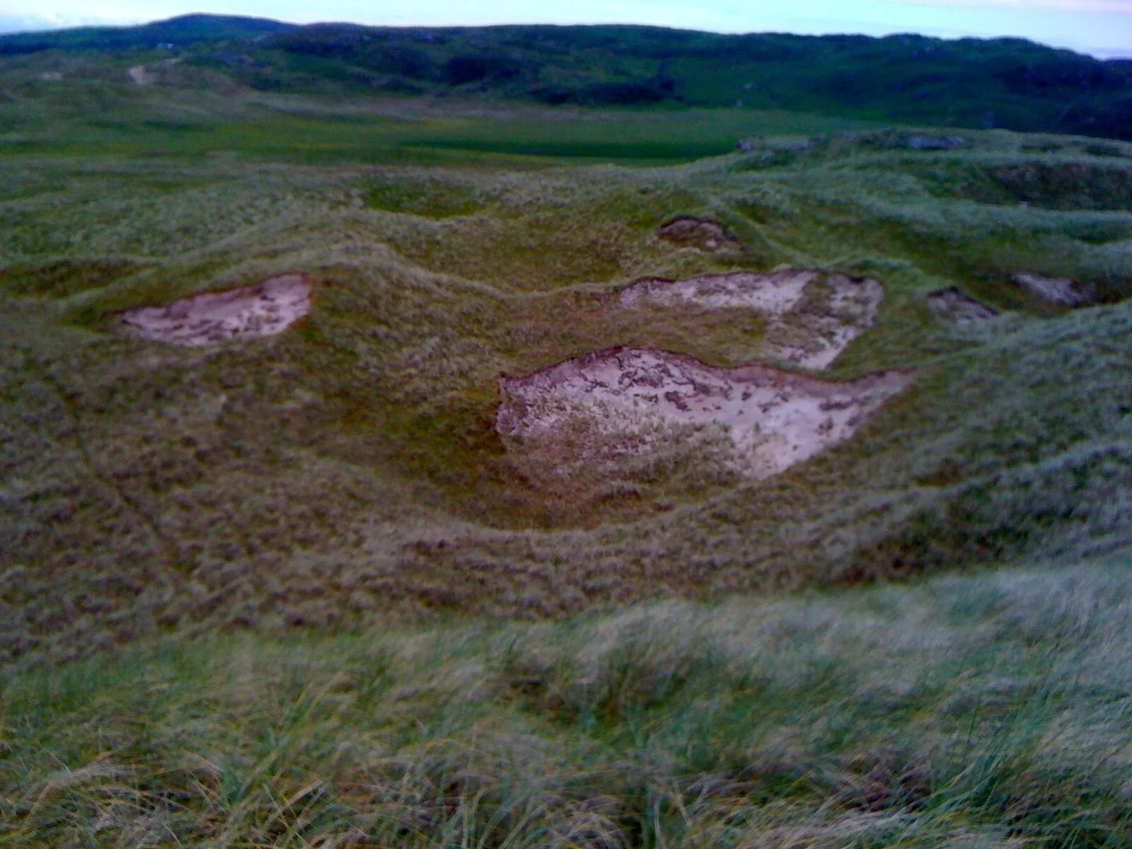 Active blowouts, Magheramore Dunes, County Donegal, Ireland.