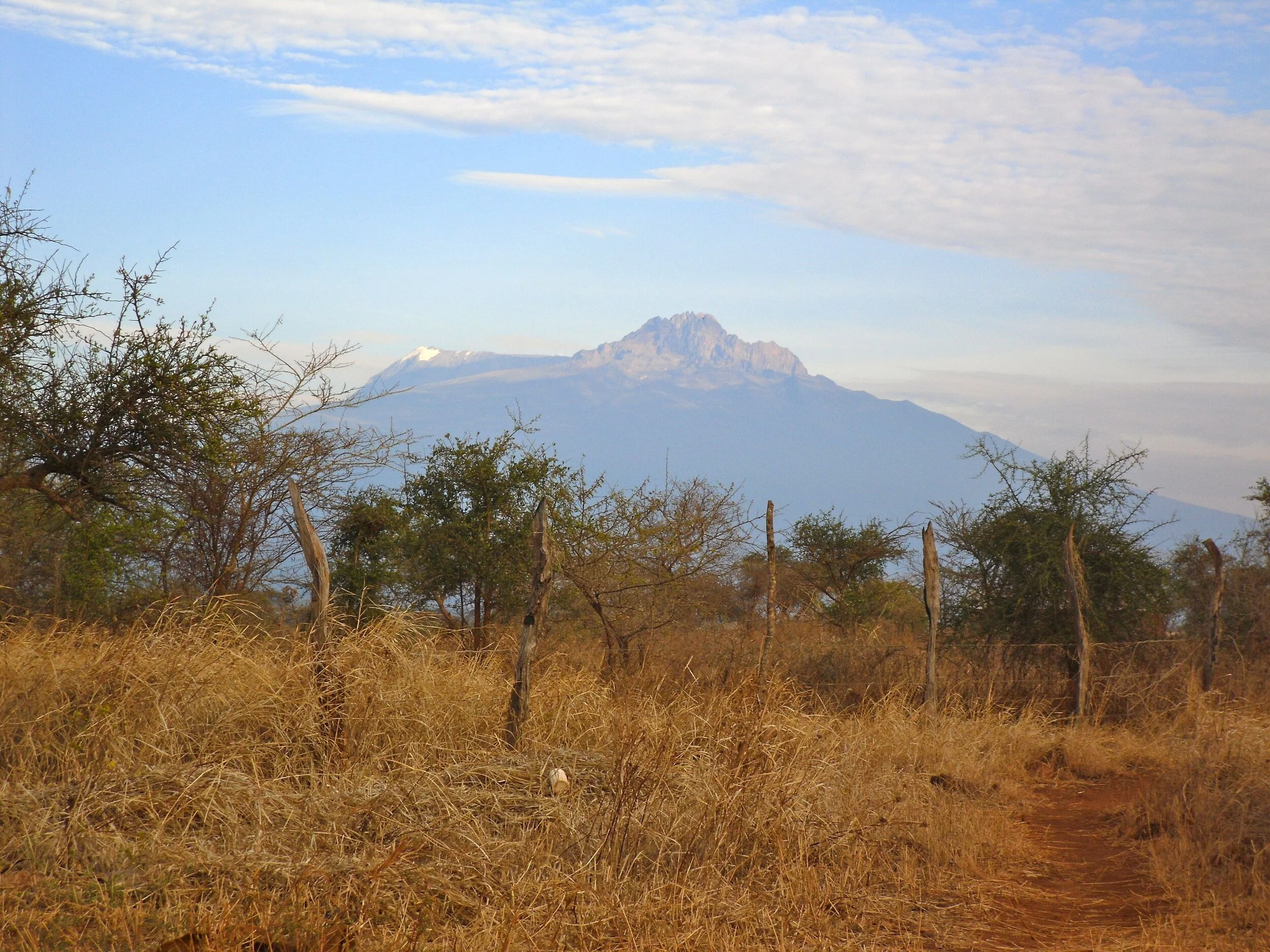 Mt. Kilimanjaro at dawn, Taveta Region, Kenya.