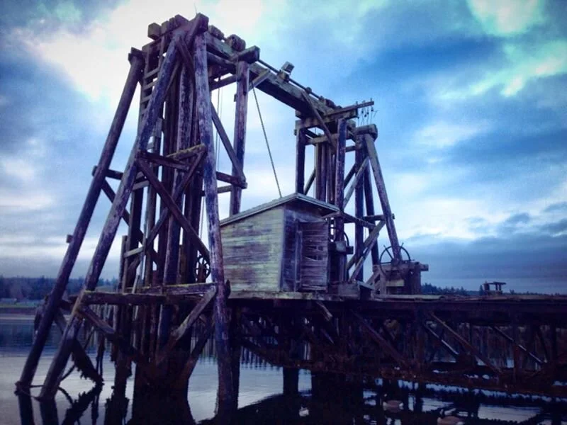 Shuttered dock, Puget Sound, Washington.