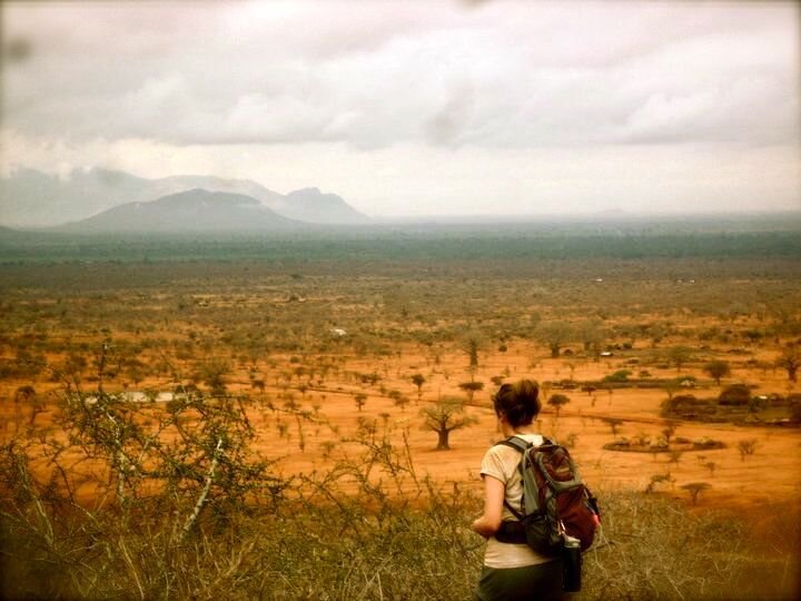 Descending Salaita Hill, Taveta, Kenya.