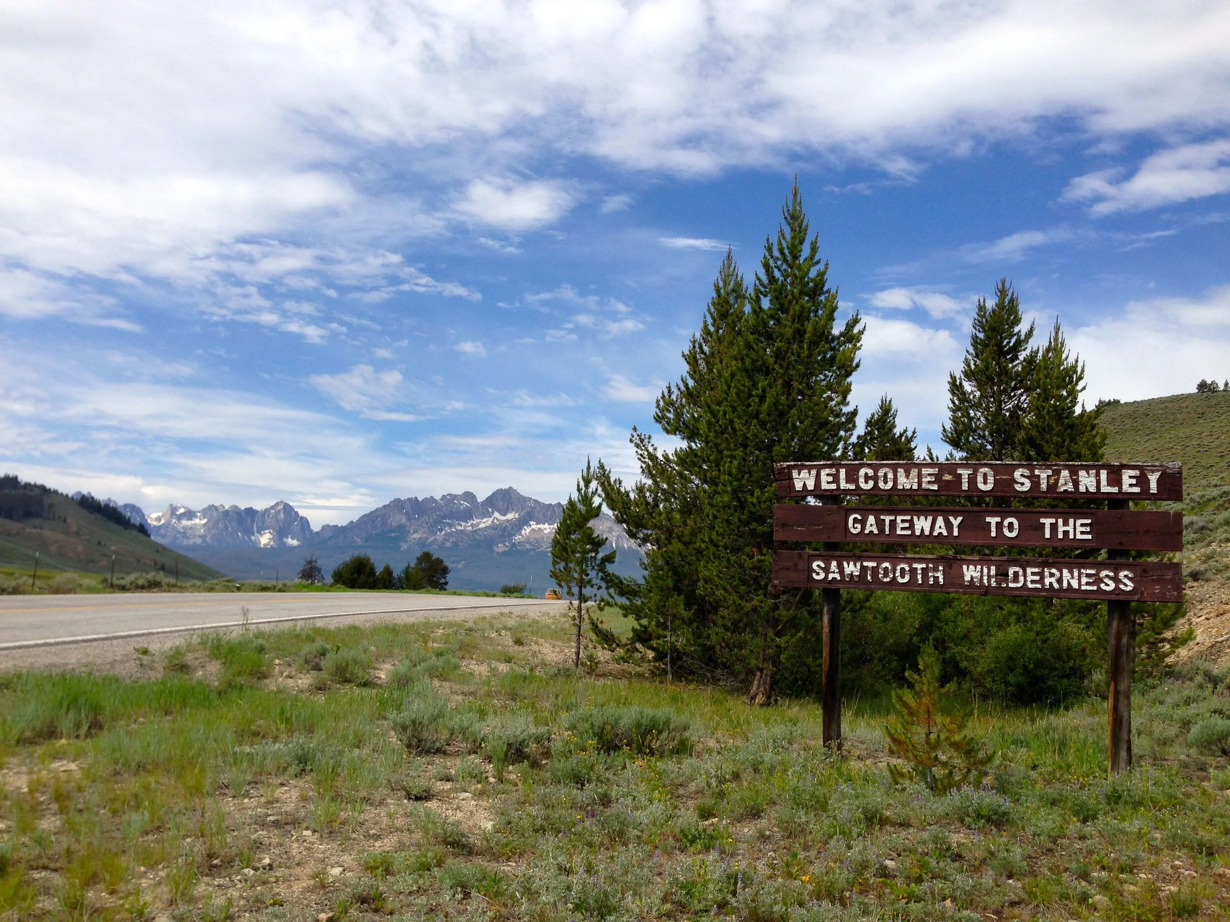 Entering Stanley, Idaho.